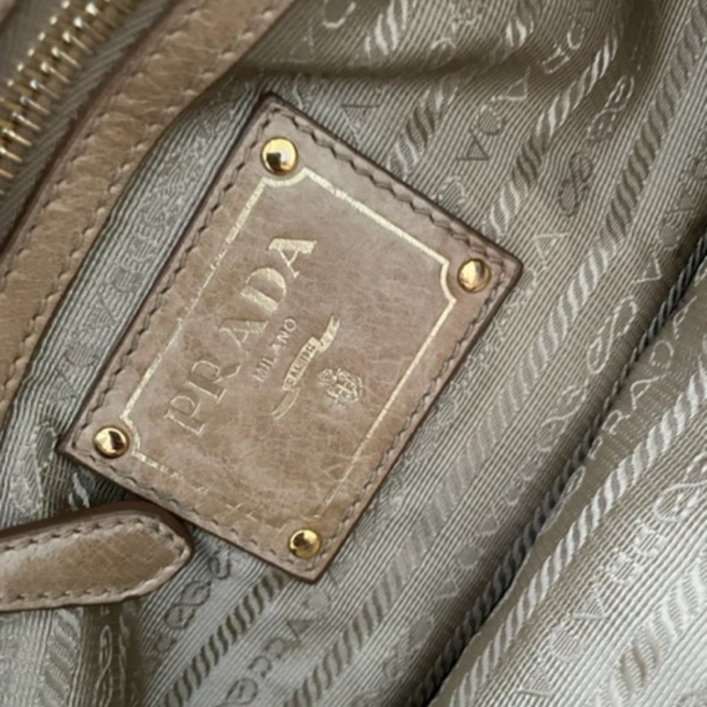 Prada Tan Leather Handbag - Picture 4 of 9